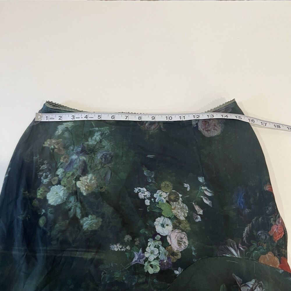 vintage-inspired dELiA*s floral Maxi skirt Large Whimsigoth Romantic Fall Party - Picture 7 of 8